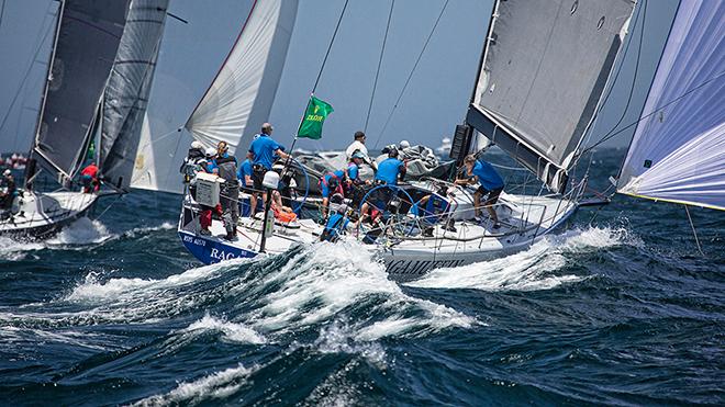 Ragamuffin with Adrienne Catalan on board - 2016 Rolex Sydney Hobart Yacht Race © Beth Morley - Sport Sailing Photography http://www.sportsailingphotography.com